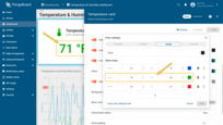 Range color settings use the original telemetry value received from the server in its source units — before any unit conversion is applied.