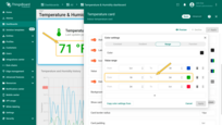 Range color settings use the original telemetry value received from the server in its source units — before any unit conversion is applied.