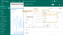 Specify the <b>source unit</b> — the unit of the incoming telemetry value received from the server to ensure correct conversion to the target unit.