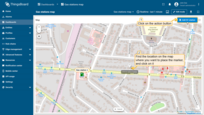 Click the newly created "Add EV station" button. Then, find the location on the map where you want to place the EV station and click on it.