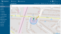 The circle has been successfully added to the map.