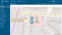 Once you're satisfied with the new size, click anywhere outside the polygon to apply the current dimensions.