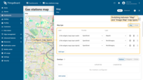 The first step in configuring the map widget is selecting the map type. SENTIENT offers several map widgets, including Image Map, which allows you to use a custom background image as the map. You can also configure map layers, enabling flexible switching between different map styles — such as satellite, hybrid, or custom layers — directly within the widget, with just a few clicks.