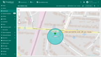 To move a circle, click on it, hold down the mouse button, and drag circle to the new location.