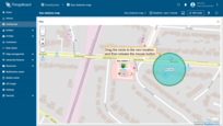 To move a circle, click on it, hold down the mouse button, and drag circle to the new location.