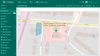 Now, click on the polygon, hold down the mouse button, and drag it to the new location.