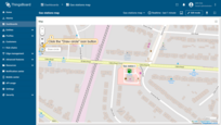The map widget now offers a tool for adding a circle: "Draw circle". Click on this icon button to begin.