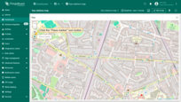 On the map widget, locate and click the "Place marker" icon button. If you're using an alias with multiple entities as the data source, you'll need to select the appropriate entity from the dropdown menu.