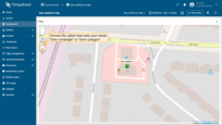 The map widget now offers two tools for adding a polygon: "Drew rectangle" and "Drew polygon". Choose the option that suits your needs.