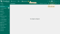 Open your dashboard and switch to <b>Edit mode</b>;