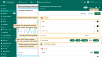In the legend settings, you can:<br>- Configure <b>font settings</b> and <b>colors</b> for labels, values, and column headers.<br>- Choose the <b>legend position</b>.<br>- Select which statistical values to display (<b>minimum, maximum, average, total, latest</b>).<br>- Enable <b>sorting of data keys</b> or keep them unsorted.