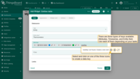 If a key is not yet present in the database, type its name and select the type (Attribute, Entity field, or Time series). The widget will display values once they become available.